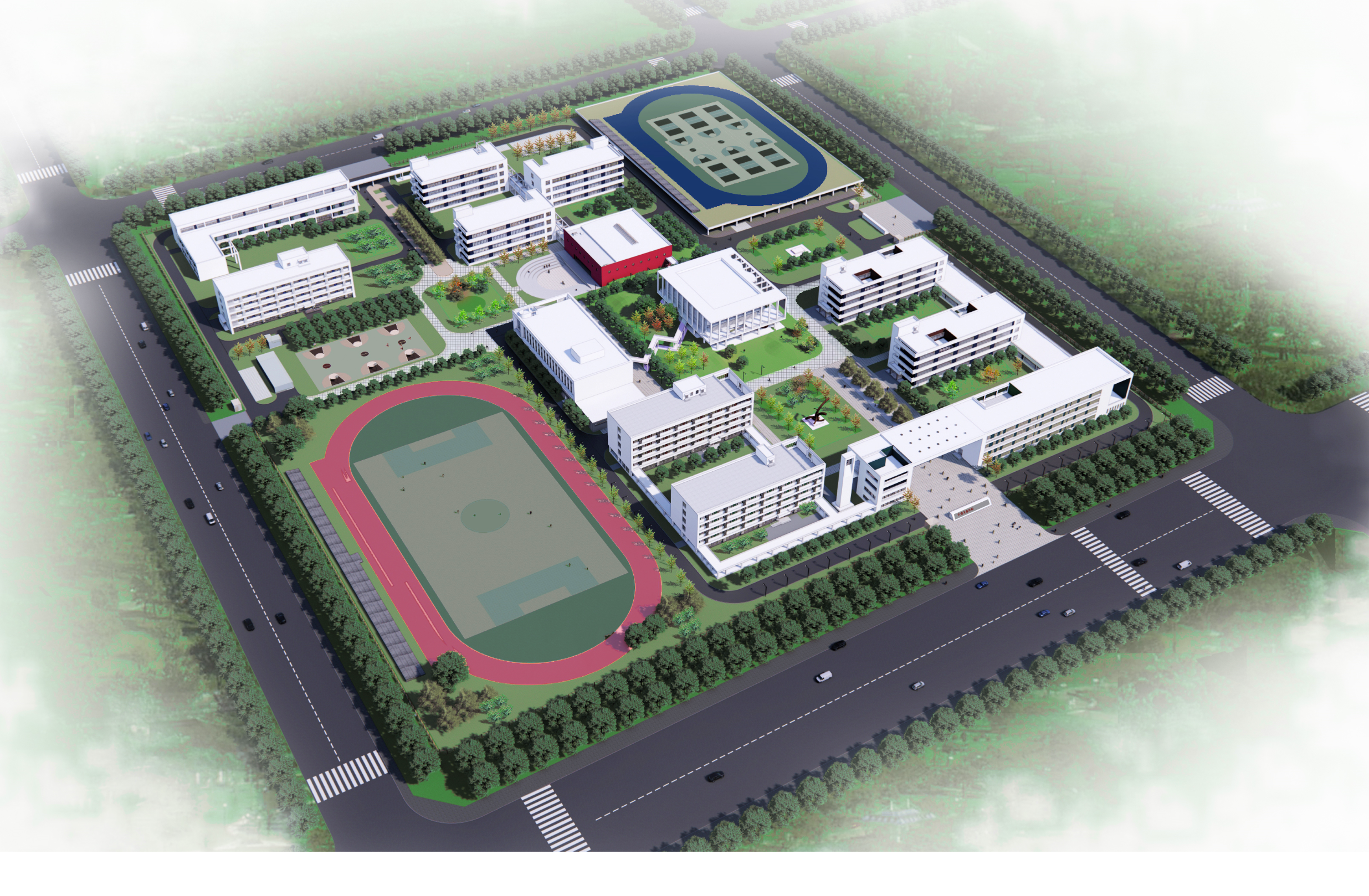 行唐县龙泉学校施工总承包项目弱电专业(图1)